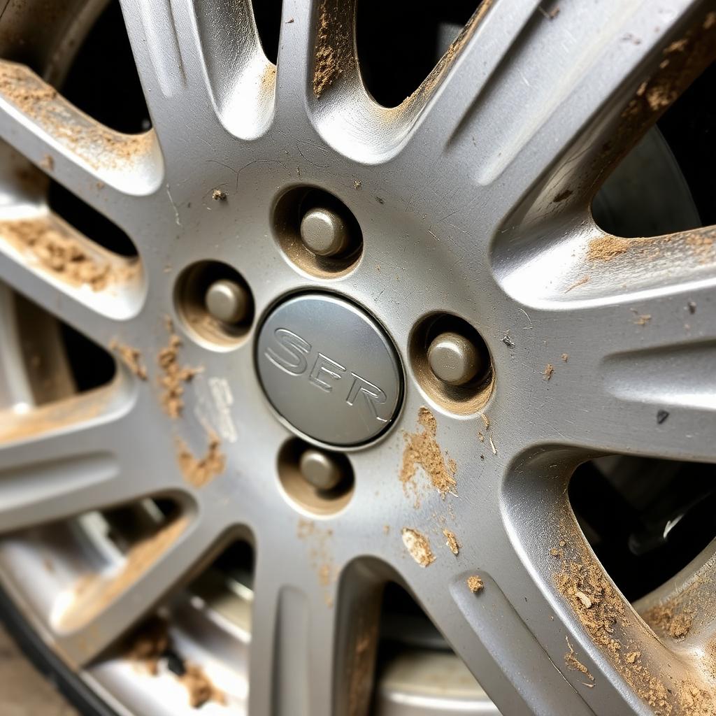 Wheel Repair & Respray — Before